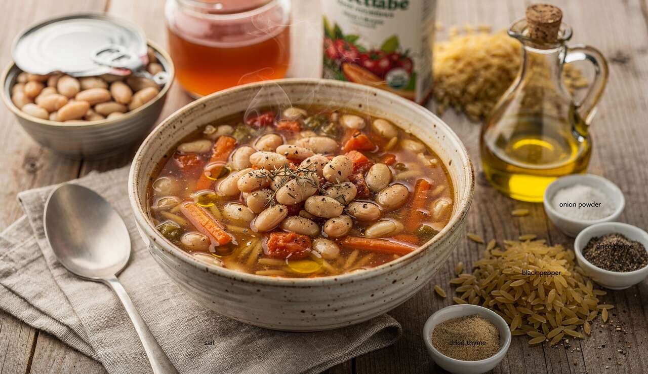 Soupe de haricots blancs et légumes : recette savoureuse