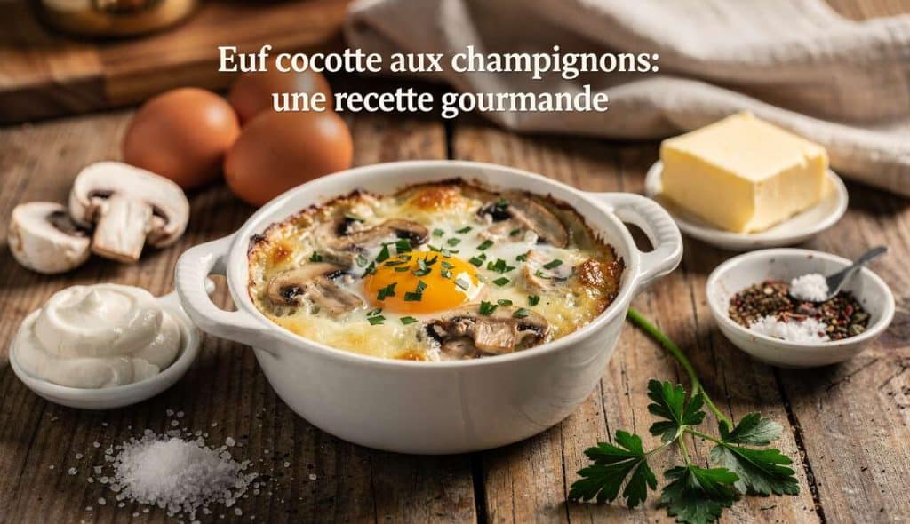Œuf cocotte aux champignons : une recette gourmande