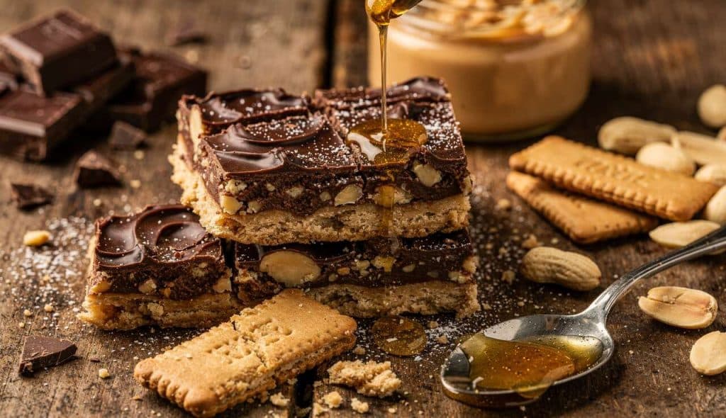 Barres chocolatées maison à la cacahuète : recette facile et savoureuse
