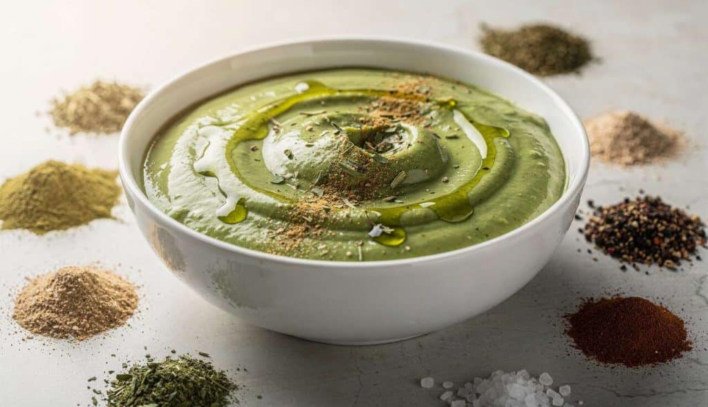 Recette de sauce verte à l'avocat et aux herbes