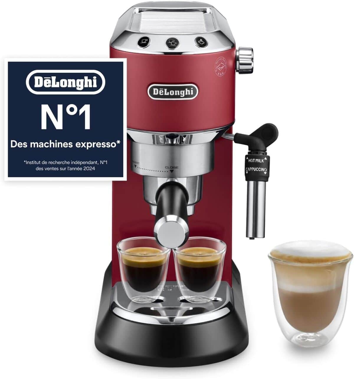 Test : de'Longhi Dedica Style EC685.R, machine à café polyvalente