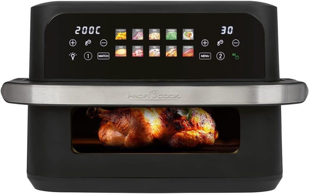 Test : friteuse à air chaud ProfiCook XXL 2400 W écran tactile couleur