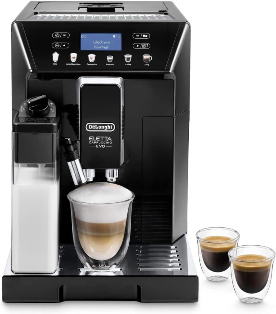 Test : machine à café De'Longhi Eletta Evo ECAM46.860.B, expresso et cappuccino