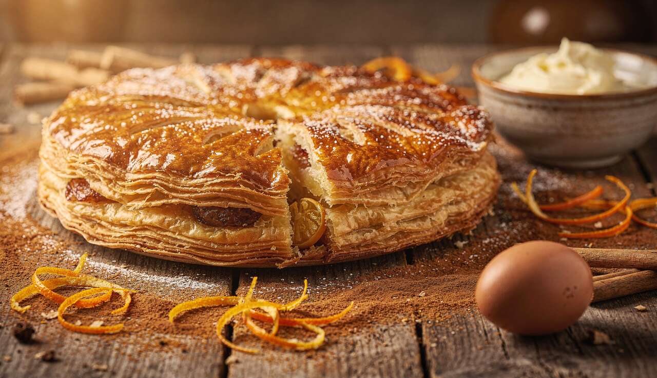 Galette des Rois Orange, cannelle et Gingembre : recette Savoureuse