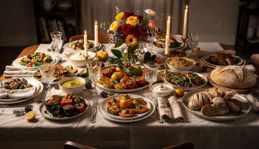 Menus festifs végétariens