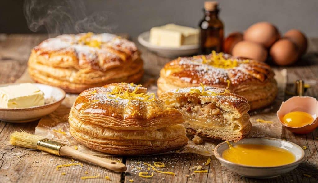 Mini galettes des rois aux zestes de citron : recette originale