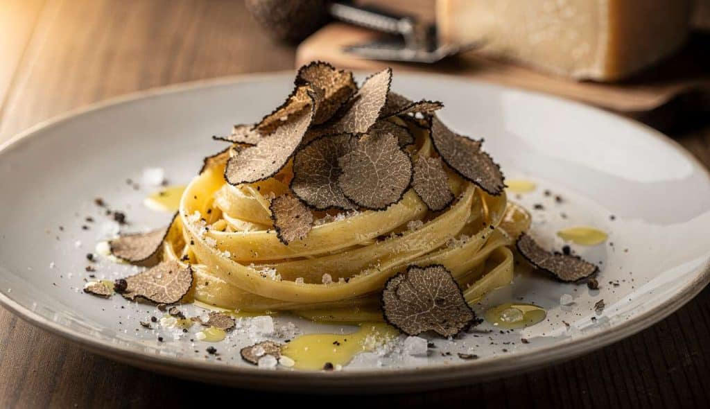 Pâtes à la truffe noire fraîche : recette gourmande et facile