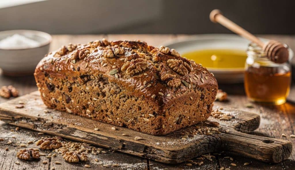 Pain aux noix et farine multi-céréales : recette savoureuse et saine