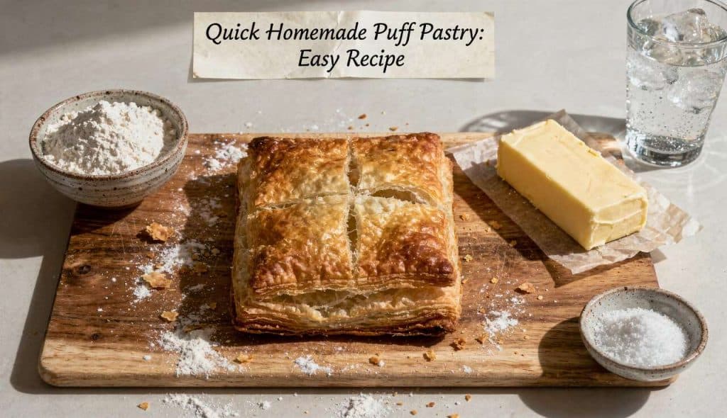 Pâte feuilletée maison rapide : recette facile