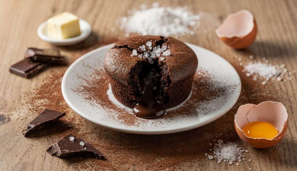 Recette de fondant au chocolat et fleur de sel