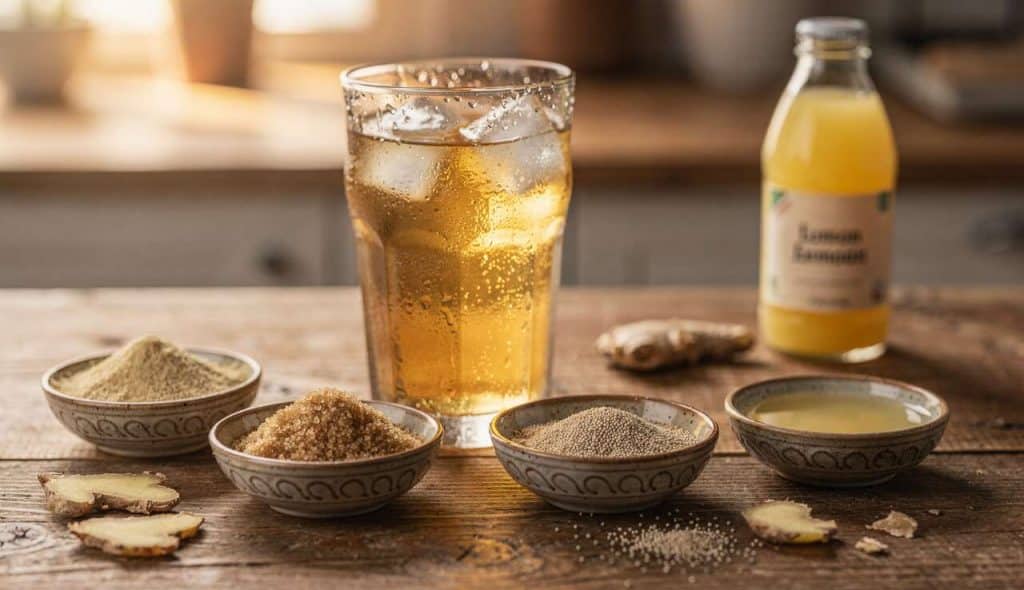 Recette maison de ginger beer : bière de gingembre artisanale