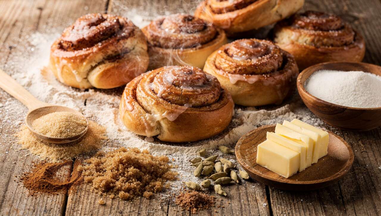 Recette de brioche suédoise à la cannelle : kanelbullar moelleux