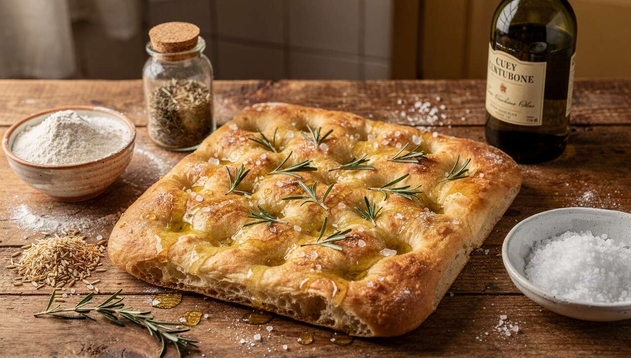 Focaccia italienne au romarin maison : la recette parfaite