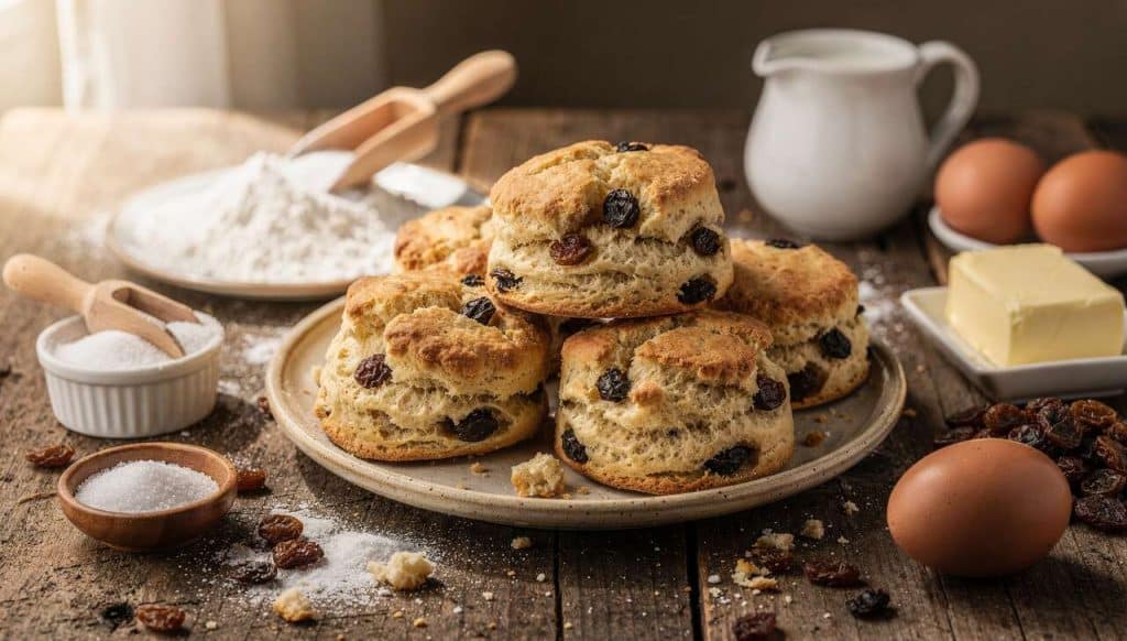 Recette de scones anglais aux raisins secs : moelleux et délicieux