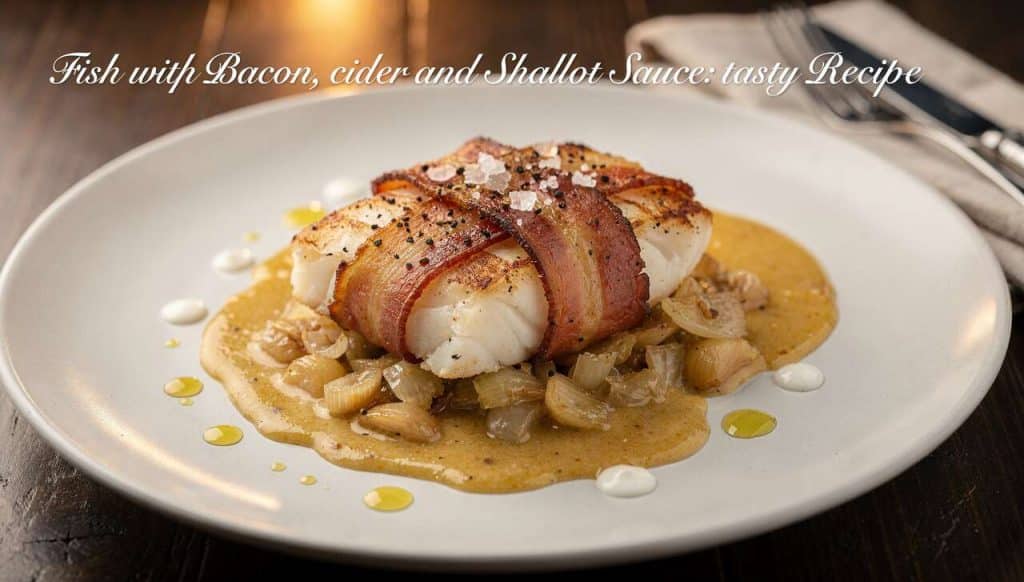 Poisson au Lard, sauce Cidre et Échalotes : recette Savoureuse