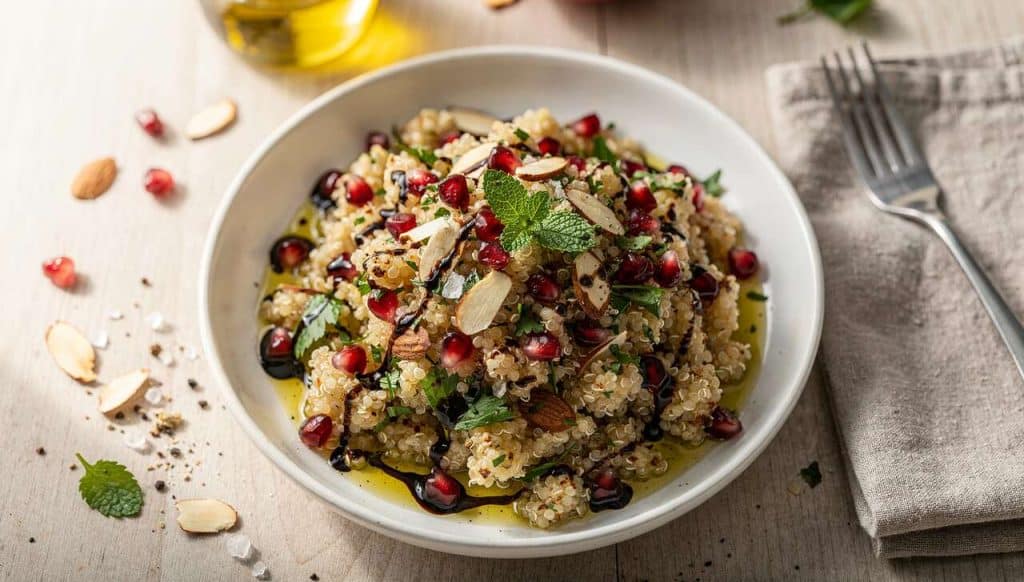 Salade croquante de quinoa et grenade
