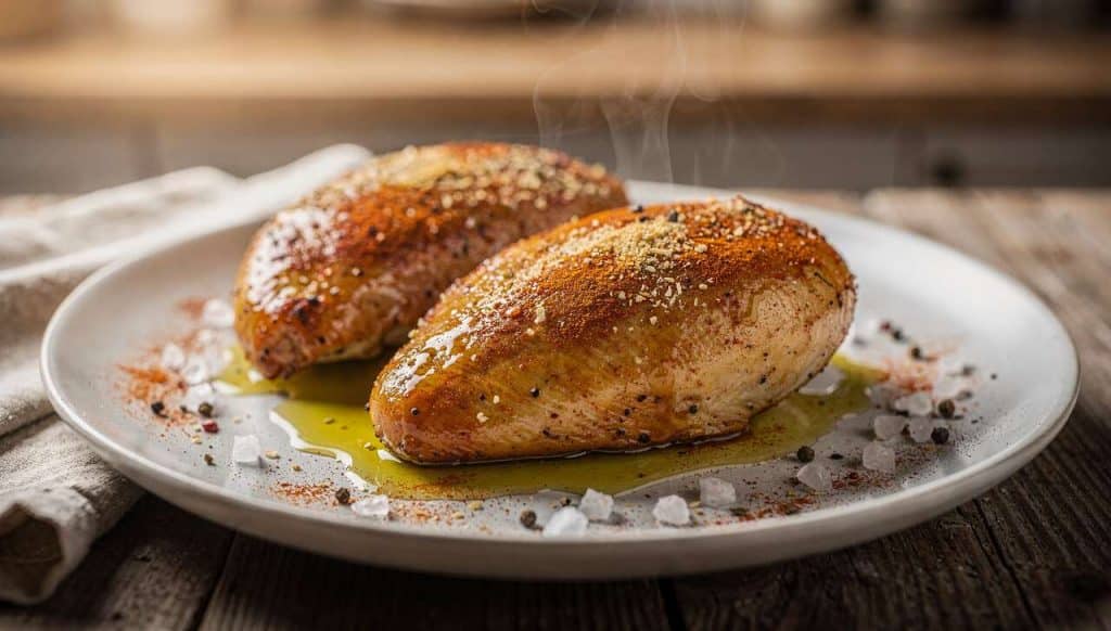 Blanc de poulet tendre et juteux au four