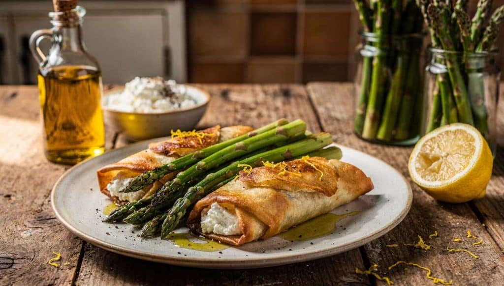 Recette brick ricotta asperges : délicieuse et facile