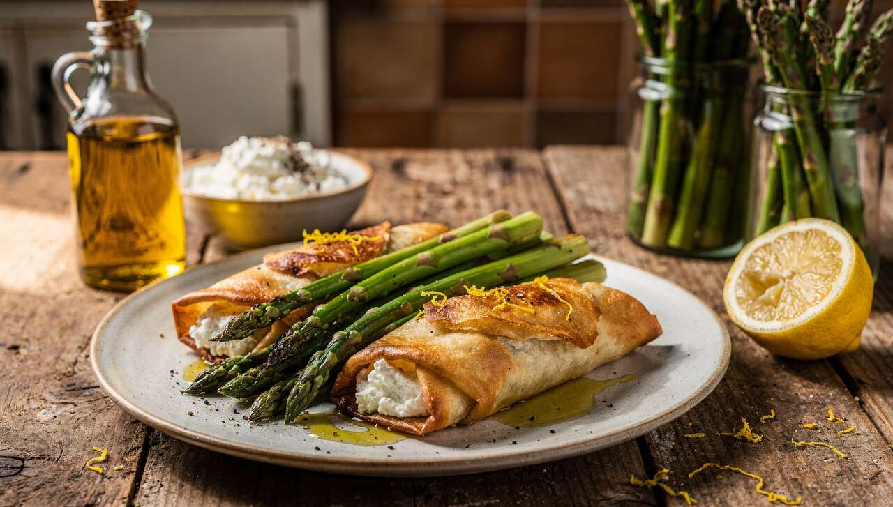 Recette brick ricotta asperges : délicieuse et facile