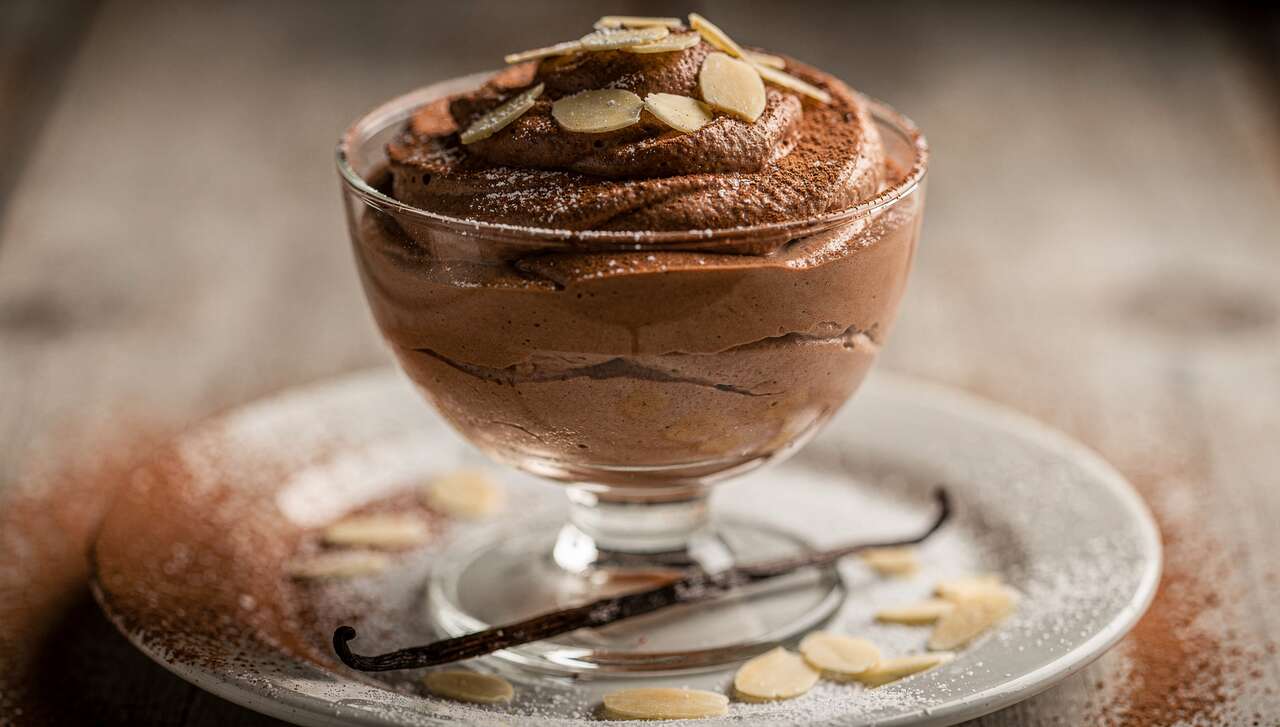 Mousse mascarpone cacao amandes sans œuf