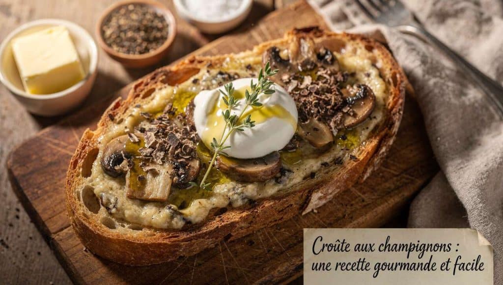 Croûte aux champignons : une recette gourmande et facile
