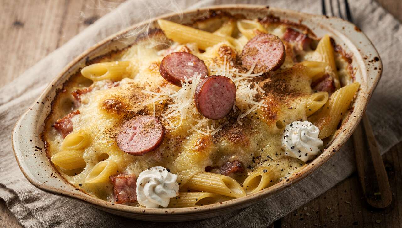 Gratin de pâtes à la franc-comtoise : la recette authentique