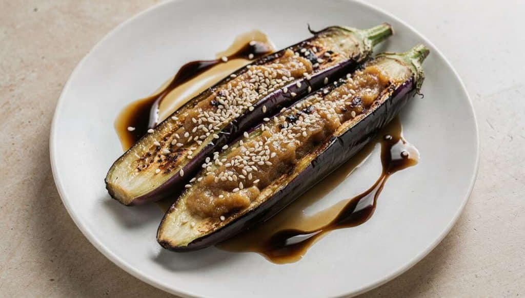 Aubergine japonaise au miso : recette savoureuse et facile