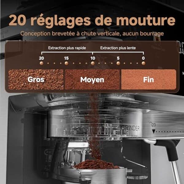 Découvrez notre test détaillé de la cafetière expresso AMZCHEF 20 bar avec broyeur intégré et mousseur. Performances, avantages et verdict final pour bien choisir. 