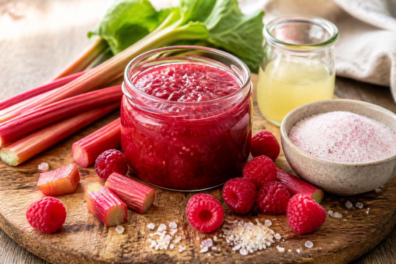 Confiture rhubarbe et framboise : recette maison simple