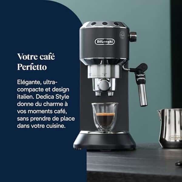 Découvrez notre test détaillé de la De'Longhi Dedica Style : performances, design et fonctionnalités de cette machine à expresso compacte et performante.
