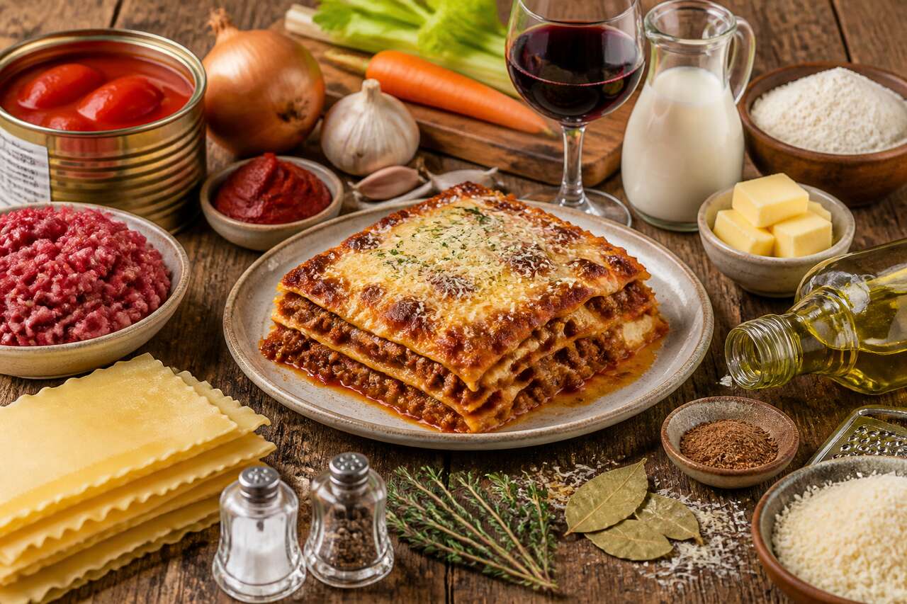 Lasagnes maison à la bolognaise : recette savoureuse
