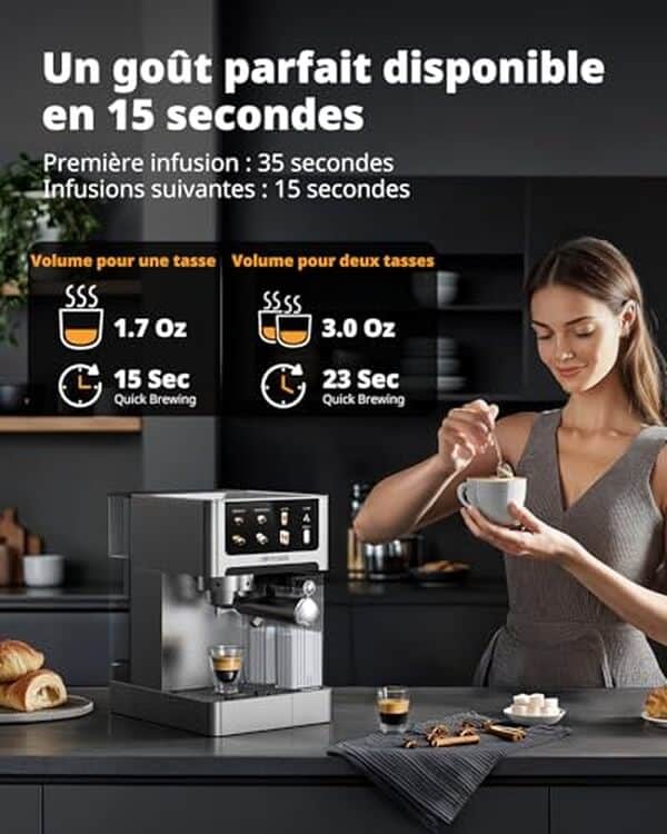 Découvrez notre test détaillé de la machine à espresso Airmsen avec écran tactile et 20 bar de pression. Performances, avantages et verdict complet. 