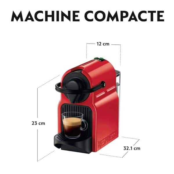 Découvrez notre test complet de la machine Nespresso Krups Inissia Rouge : performances, avantages et inconvénients de cette cafetière espresso compact.