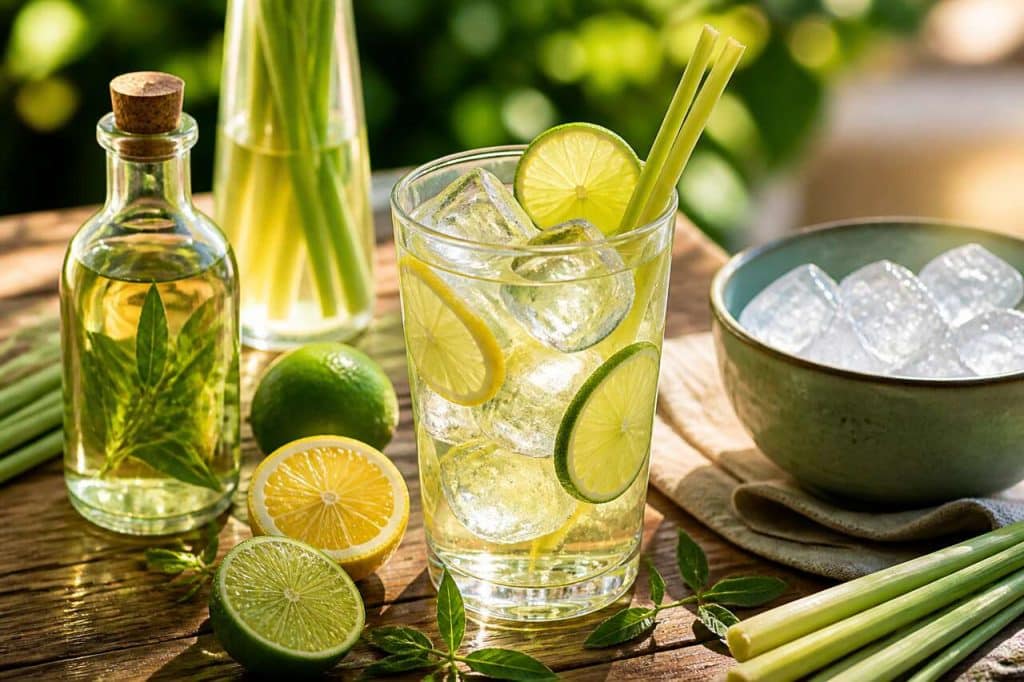Cocktail verveine citronnelle : recette rafraîchissante