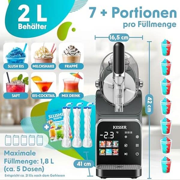 Découvrez notre test détaillé de la machine à glace Kesser 2 l : performances, facilité d'utilisation et résultats pour préparer vos cocktails en 25 minutes.