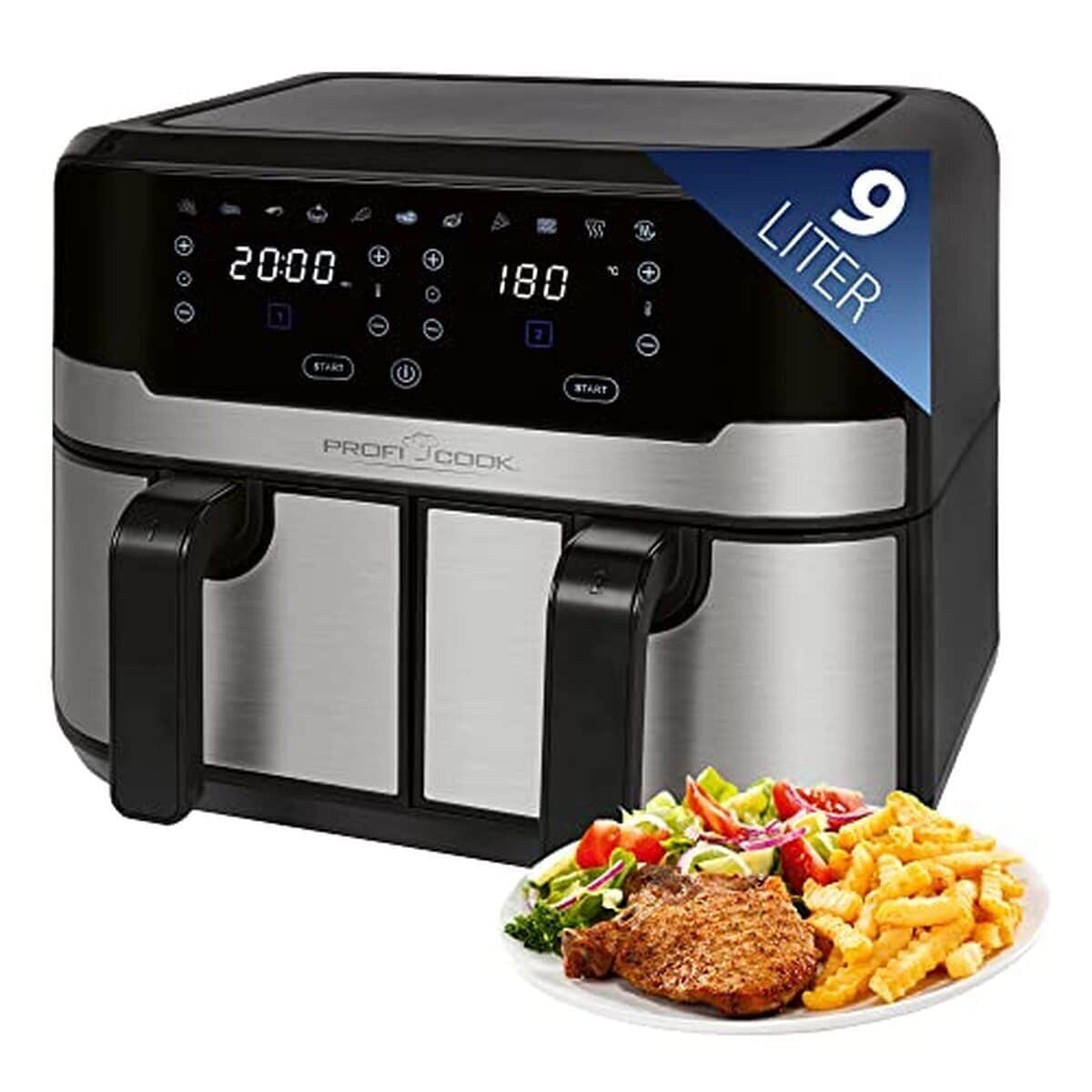 Test de la friteuse à air chaud double ProfiCook PC-FR 1242 H 2400W