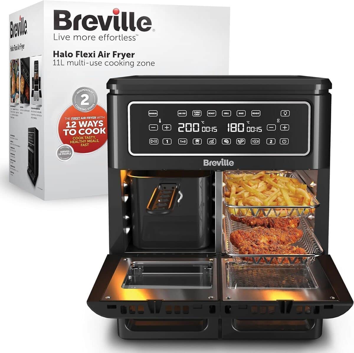 Test De La Friteuse Numérique Breville Flexi Halo 2400 W