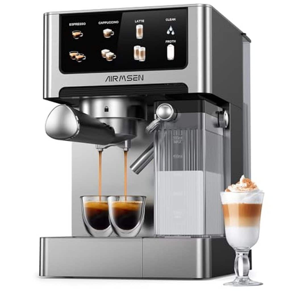 Test : machine à espresso Airmsen 20 bar et écran tactile