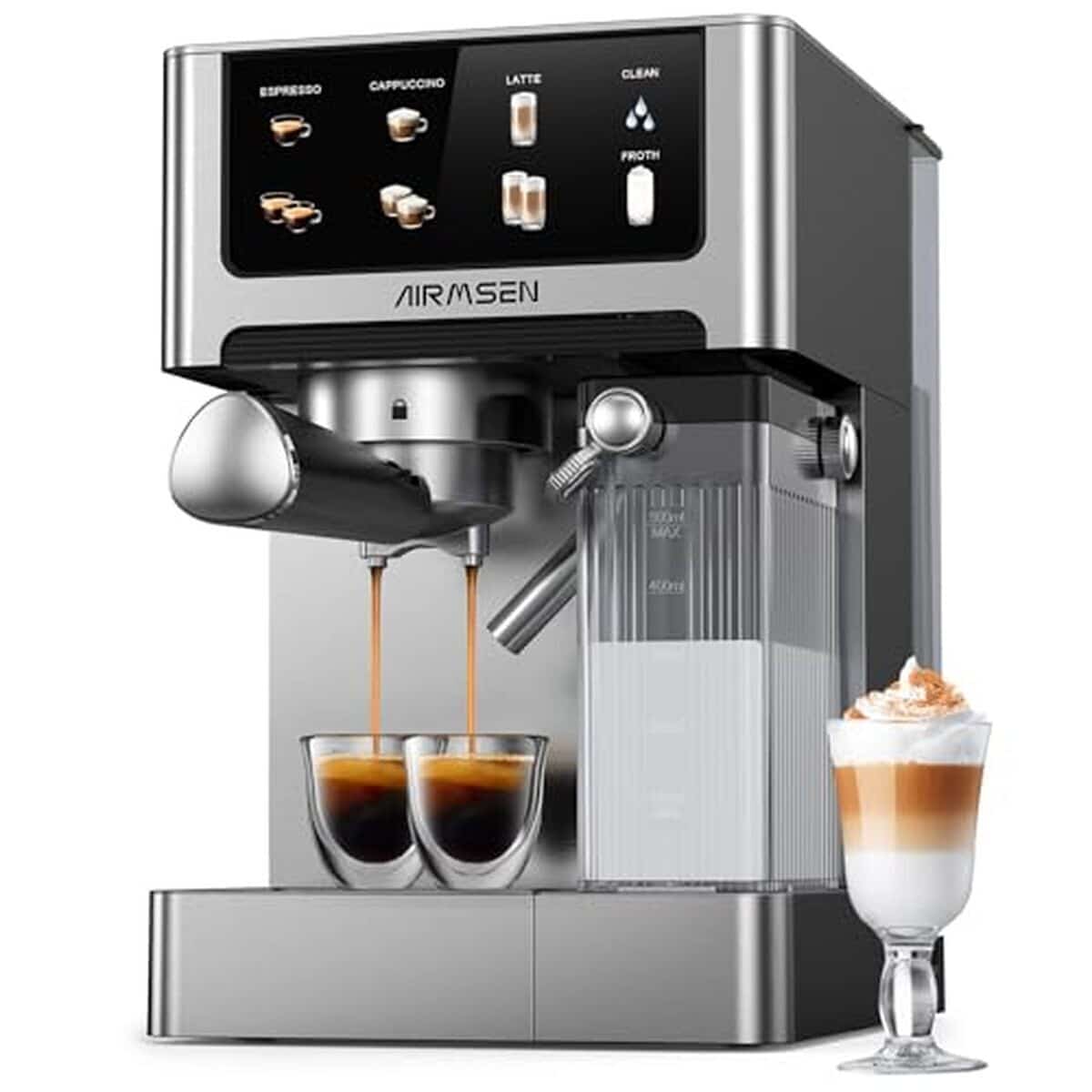 Test : machine à espresso Airmsen 20 bar et écran tactile
