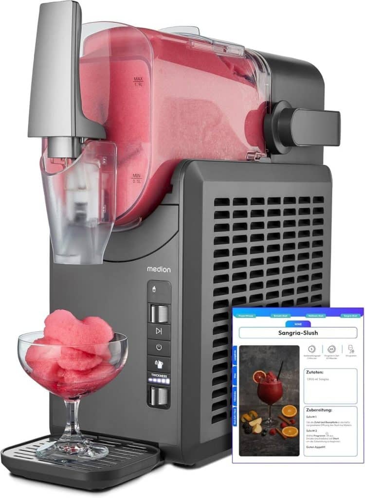 Test : machine à granité MEDION MD12090, performance glacée en 5 modes
