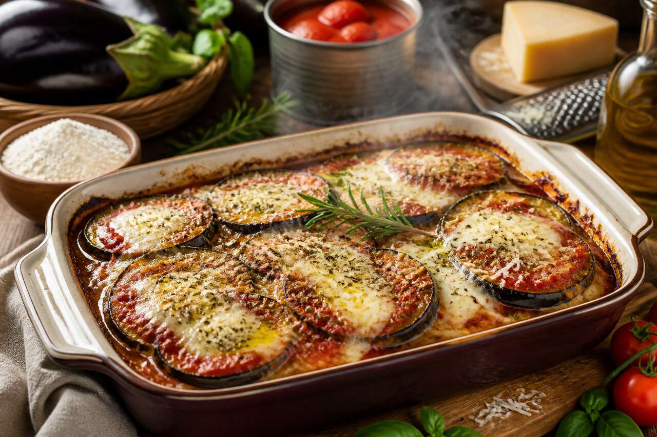 Gratin d'Aubergines à la Parmigiana