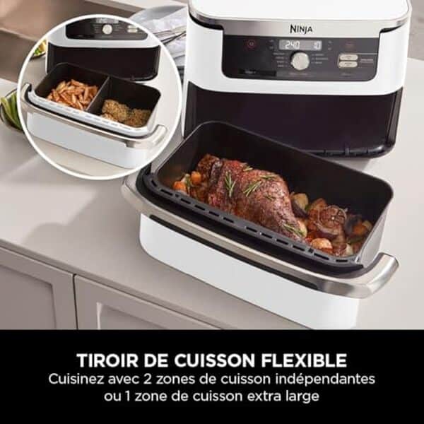 Découvrez notre test détaillé du Ninja Foodi FlexDrawer 7-en-1 : performances, capacité 10, 4 L et polyvalence d'une friteuse à air révolutionnaire.