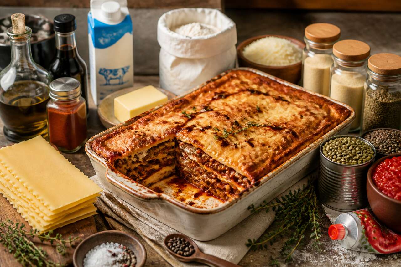 Lasagnes bolo végétariennes : recette maison savoureuse