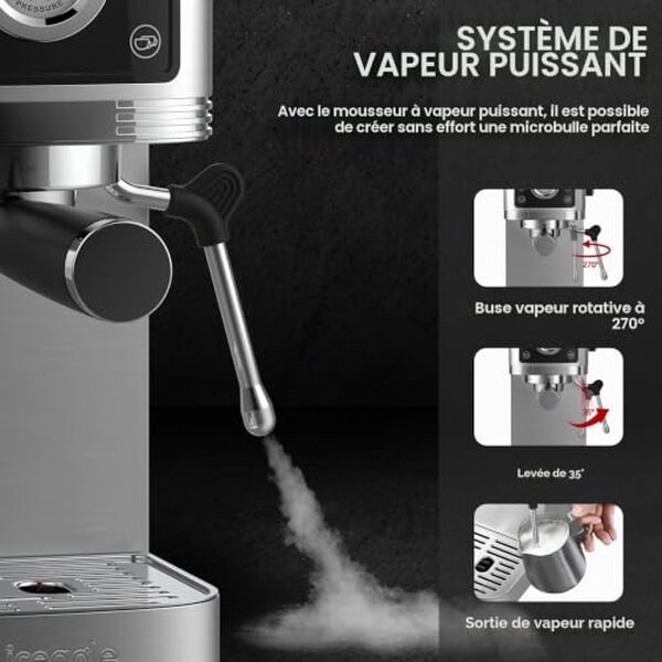 Découvrez notre test détaillé de la machine à café espresso Iceagle 20-Bar en acier inoxydable : performances, avantages et verdict pour un bon espresso maison.