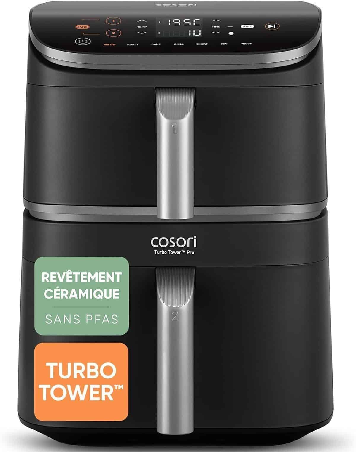 Test De La Friteuse Sans Huile COSORI Air Fryer Turbo Tower Pro 10.8L