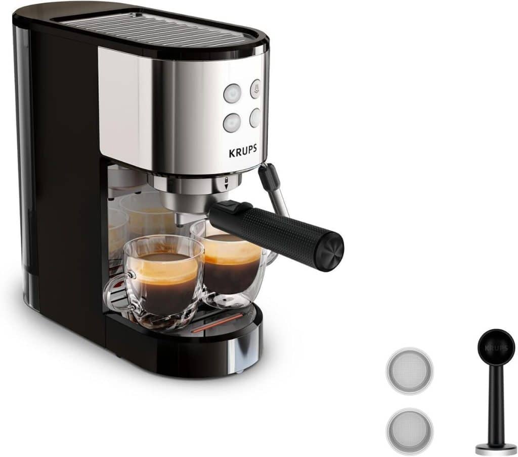 Test machine expresso manuelle Krups Virtuoso Essential 15 bars