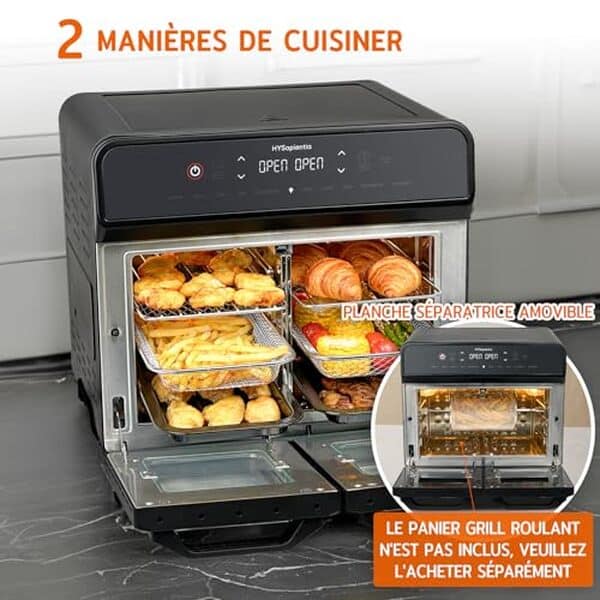Découvrez notre test complet de la friteuse HYSapientia 22L Dual Zone. Performances, praticité et efficacité : tous les détails pour bien choisir votre friteuse.