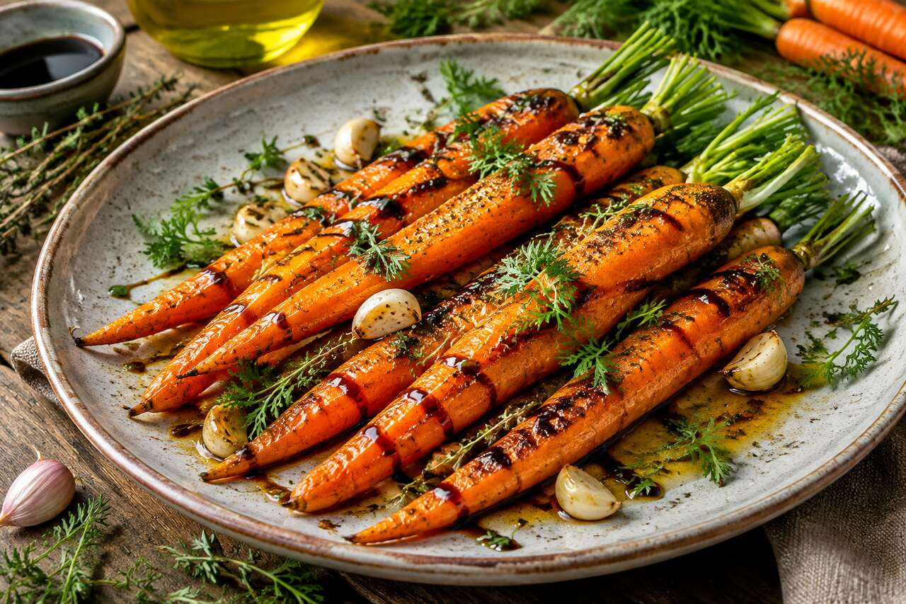 Carottes rôties et confites au four : recette gourmande
