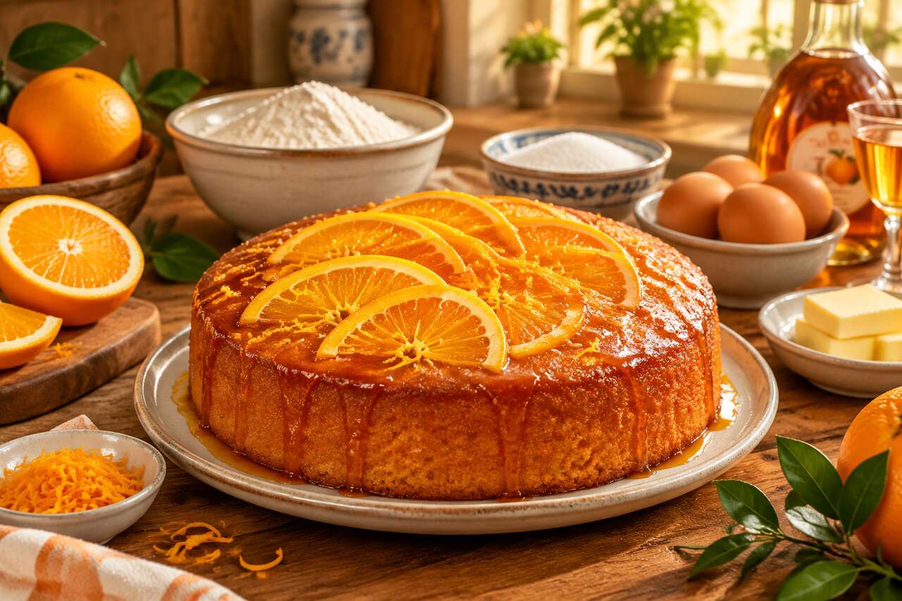 Gâteau moelleux à l'orange : recette facile et savoureuse