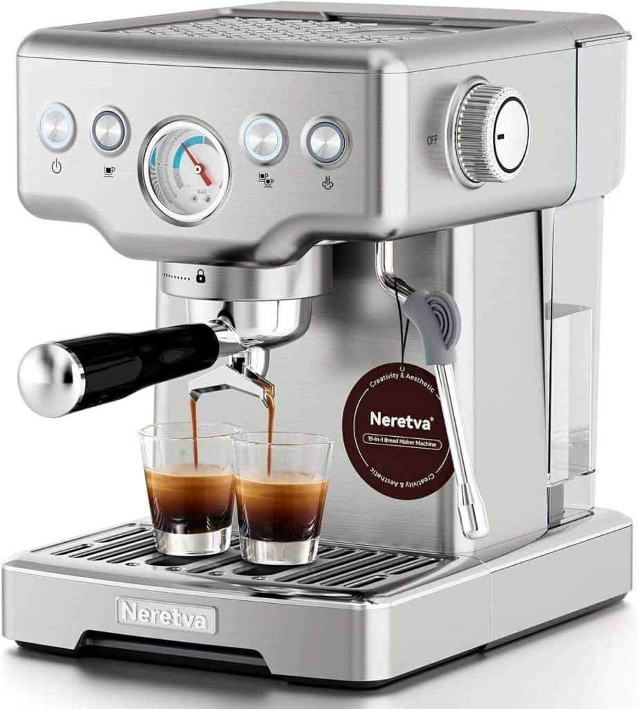 Test de la machine à café Neretva : performance expresso à 15 bars